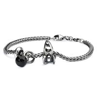Charm Trollbeads Donna Beads in Argento Onice TAGBE-00009 - TAGBE-00009